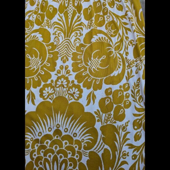 DVF "Pauline" Yellow & White Abstract Floral Silk Blend Column Maxi Dress, Sz 0 - Picture 8 of 9